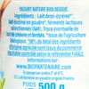 Les Yaourts nature demi-écrémé BIO