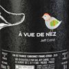 Le Vin rouge "A Vue de Nez" sans sulfite BIO
