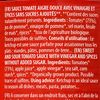 Le Ketchup sans sucres ajoutés BIO