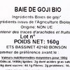 Les Baies de goji BIO