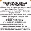 Les Noix de cajou grillées sel et poivre BIO