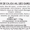 Les Noix de cajou à l'ail des ours BIO