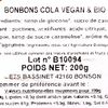 Les Bonbons cola BIO et vegan