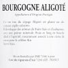 Le Vin blanc Bourgogne aligoté AOP