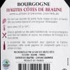 Le Vin rouge Bourgogne Hautes Côtes de Beaune AOC