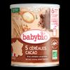 5 Céréales Cacao - riz, blé, avoine, seigle, quinoa BIO - dès 6 mois