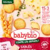 Les Sablés emmental de Franche Comté et thym  BIO - dès 15 mois -