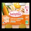 Maïs doux, poulet fermier BIO - dès 8 mois