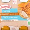 Carotte, potimarron, truite de Bretagne BIO /petits pots