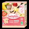 Compotes de pommes, fraises, vanille BIO - dès 6 mois