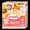 Compotes de pommes, abricots, bananes BIO - dès 6 mois