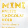 Les Mini palets chocolat noir fourré au beurre de cacahuètes BIO