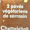 Les Pavés de sarrasin aux champignons et ciboulette BIO