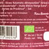 Les Olives Kalamata dénoyautées BIO
