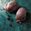 Les Cailles crapaudine avec farce raisin et  cognac