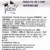 La Chiffonnade de rosette  de Lyon