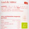 Le Fond de sauce veau BIO
