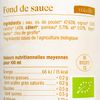 Le Fond de sauce volaille BIO
