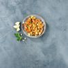 Le Tartare de  saumon, courgettes et tomates
