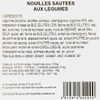 Les Nouilles sautées avec des légumes