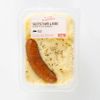La Purée de pomme de terre et saucisse fumée