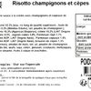 Le Risotto  aux champignons