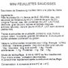 Les Mini-feuilletés  de saucisse