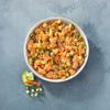 Le Tartare de  saumon avec courgettes et tomates séchées