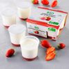Les Yaourts BIO brassés sur lit de fraises 4x125g "Monbertille"