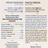 Les Feuilles à lasagnes fraîches aux oeufs 250g "Dorolina"