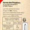 Le Lait frais entier fermier "La Ferme des Peupliers"