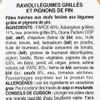 Les Ravioli légumes grillés et pignons de pin