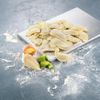 Les Mezzelune poireau et parmigiano reggiano