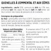 Les Quenelles à l'emmental et aux cèpes