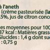 Le Beurre à l'aneth et au citron