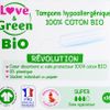 Les Tampons super sans applicateur 100% coton BIO "Love&Green"