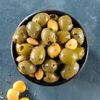 Les Olives vertes dénoyautées aux lupins et Herbes de Provence
