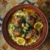 Le poulet aux olives et citron confit