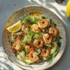 Les Gambas au fenouil rôti