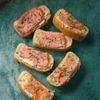 Les Mini tartines briochées saumon fumée et crème citronnée x5  - (120gr )