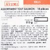L'Assortiment tout saumon par 18 pièces