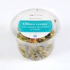 Les Olives vertes dénoyautées tomates basilic