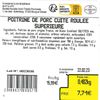 La Poitrine de porc roulée cuite