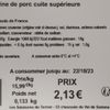 La Poitrine de porc plate cuite