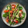 La Salade d’asperge au parmesan et jambon