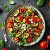 La salade d’épeautre aux légumes rôtis