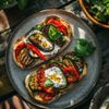 Les Tartines de ricotta aux légumes grillés
