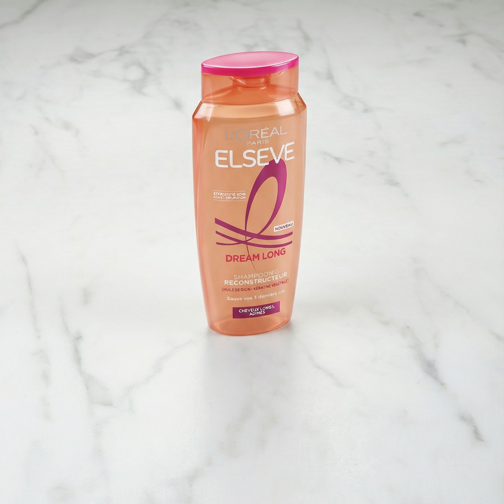 Le Shampoing reconstructeur kératine et huile de ricin "Elsève" | mon-marché.fr | Produits Frais | 25 cl