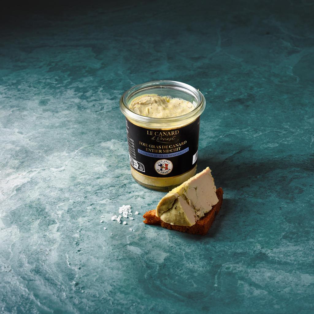 Le Foie gras de canard mi-cuit à la fleur de sel de Noirmoutier | mon-marché.fr | Produits Frais | 90 g