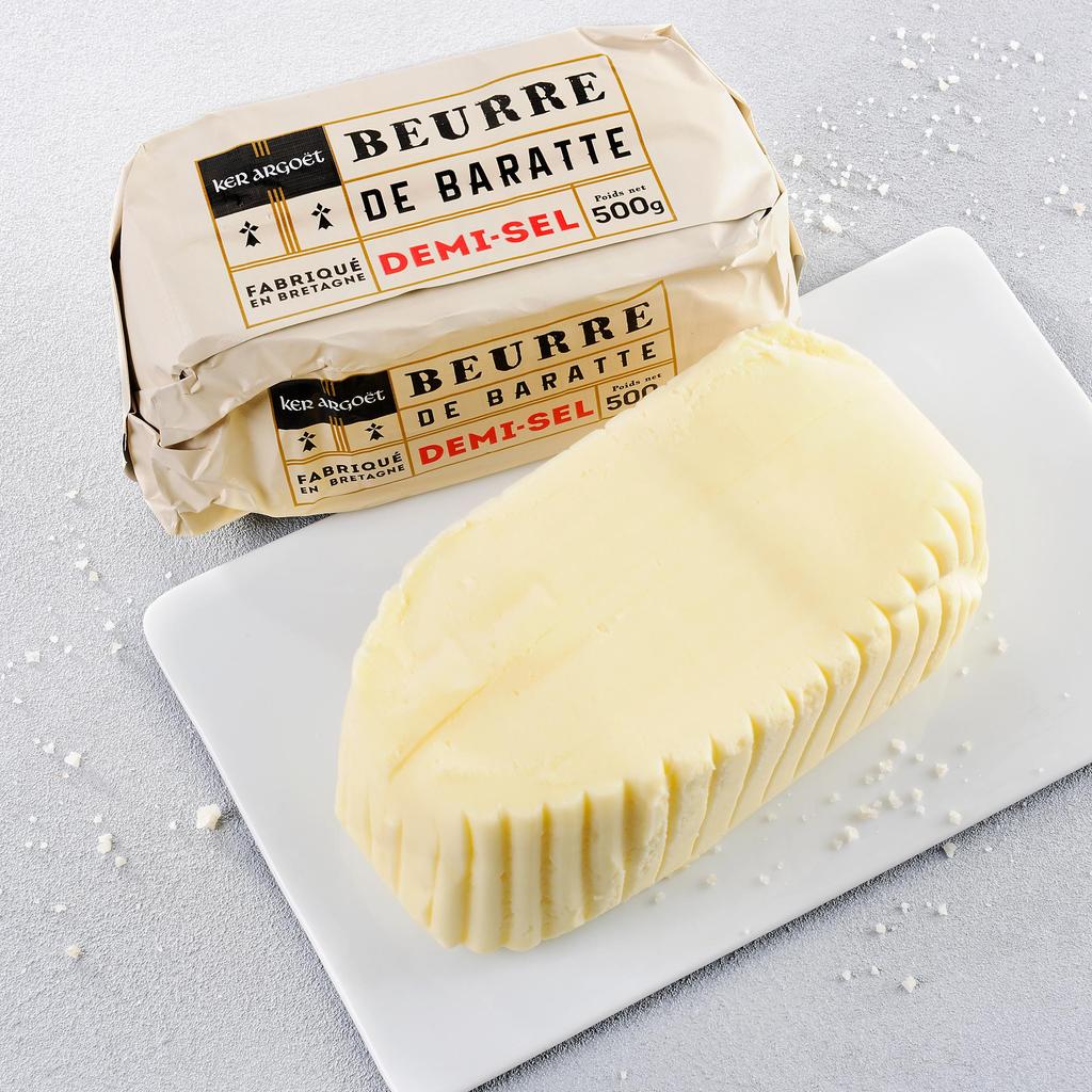 Le Beurre de baratte demi-sel "Ker Argoët" 500g | mon-marché.fr | Produits Frais